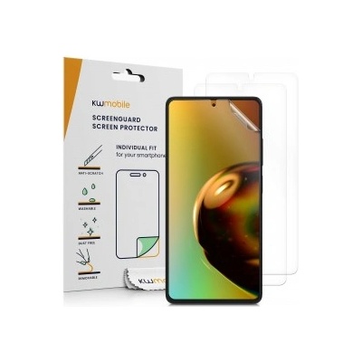 kwmobile 3x Защитно фолио за дисплей за Xiaomi Redmi Note 12 Pro+ 5G / Note 12 Pro 5G - прозрачен