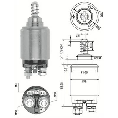 MAGNETI MARELLI Elektromagnetický spínač, startér 940113050261