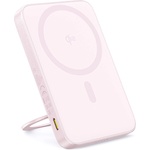 Baseus - Power Bank PicoGo (P10076800413-00) - Type-C, Qi2, Fast Charging, 20W, 5000mAh, Rotable Stand, Cable Type-C - Pink