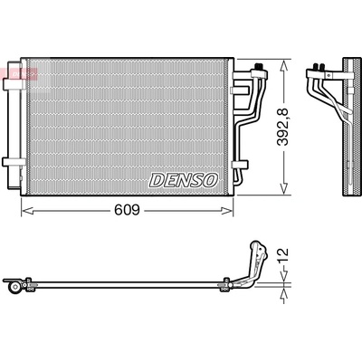 Kondenzátor, klimatizace DENSO DCN41013