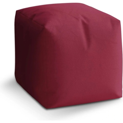 Sablio Taburet Cube Vínová - 50x50x50 cm
