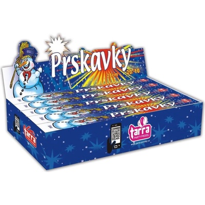 Tarra pyrotechnik Ruční prskavky 200 ks délka 28 cm