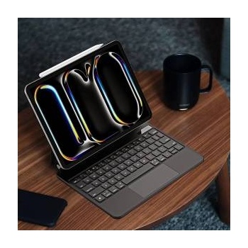 Dux Ducis Keyboard (MK Series) Hülle mit Bluetooth-Tastatur für iPad Pro 11 2024 - Schwarz