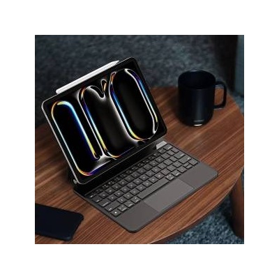 Dux Ducis Keyboard (MK Series) Hülle mit Bluetooth-Tastatur für iPad Pro 11 2024 - Schwarz