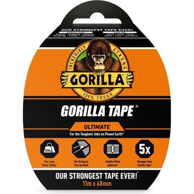 Gorilla Tape Ultimate extrémne silná páska 11 m x 48 mm čierna
