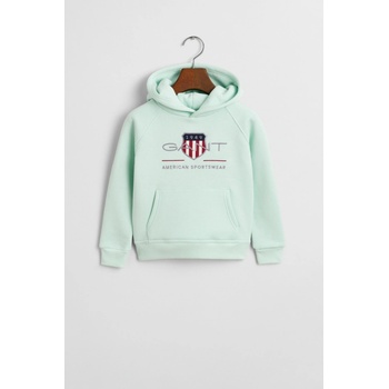 Gant Archive Shield Raglan Hoodie Faded Mint