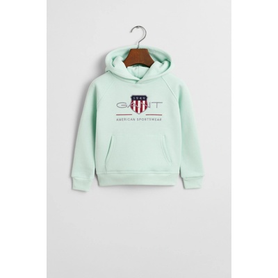 Gant Archive Shield Raglan Hoodie Faded Mint