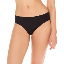 DIM Women's Seamless Panties Black čierna oranžová