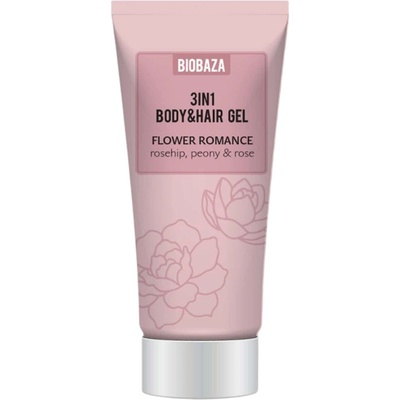 BIOBAZA Flower Romance Хидратиращ душ гел за тяло и коса 3 в 1, 30 ml