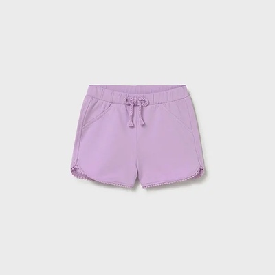 Mayoral Къси панталони трико basic в Лилав цвят за бебе момиче Mayoral
