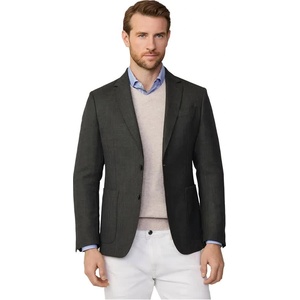 HACKETT Сако Hackett Semi Plain Texture blazer - Green (Dark Green)