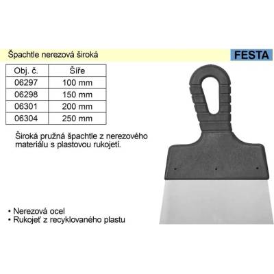 Špachtle nerezová 100mm