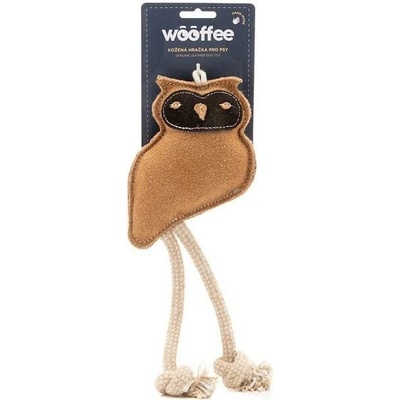 Wooffee pravá kůže sova s provazy 28 cm