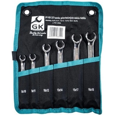 GK Tools Kľúče prevlečné 10-18mm sada 6 dielov P16137