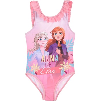 Sun City Dívčí plavky Frozen 2 Ledové království Anna a Elsa světle růžové