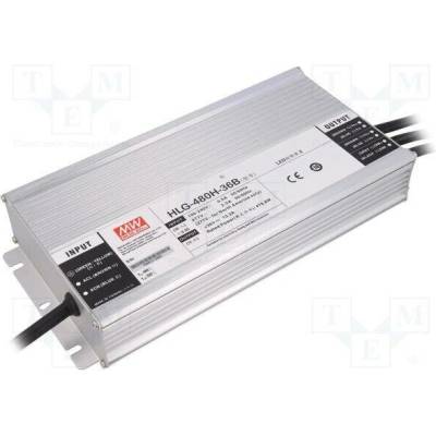 MEAN WELL HLG-480H-36B Napájecí zdroj: spínaný; LED; 480W; 36VDC; 13,3A; 90÷305VAC; IP67