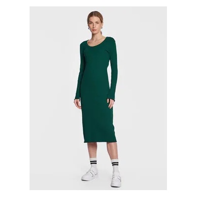 Tommy Hilfiger Плетена рокля WW0WW37559 Зелен Slim Fit (WW0WW37559)