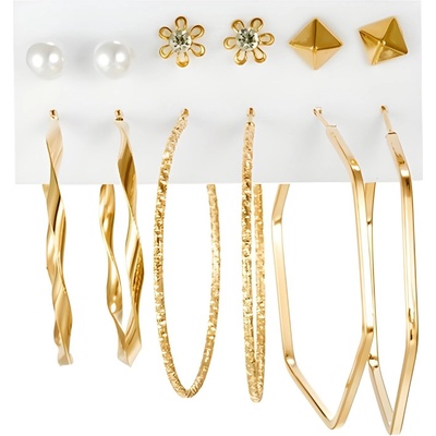 HARAHU Комплект обеци al-28207 - Златна kp28207 (al-28207)