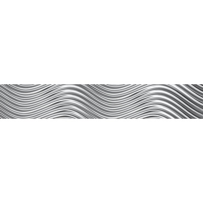 Dimex KI350-103 Samolepící fototapeta do kuchyně Silver rippling rozměry 350 x 60 cm