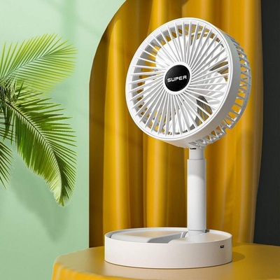 Сгъваем акумулаторен вентилатор за маса с телескопично рамо (e123/0102)