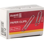  Кламери никелирани 25 mm Delta 100 бр (1903003-D4112) - officebox