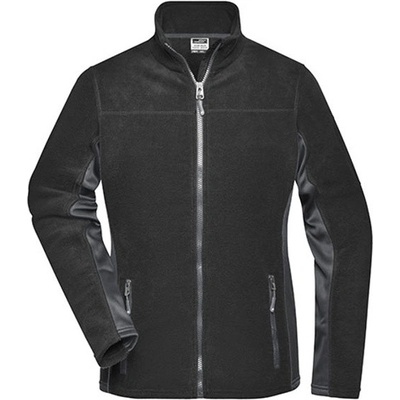 James&Nicholson dámska fleecová mikina JN841 Black