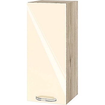 ИРИМ Горен кухненски шкаф Сити АРФ-Бежово гланц-05-1 30 см