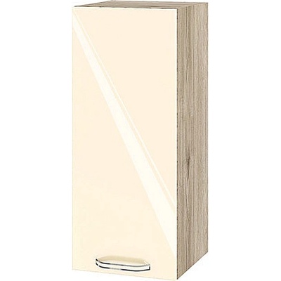 ИРИМ Горен кухненски шкаф Сити АРФ-Бежово гланц-05-1 30 см