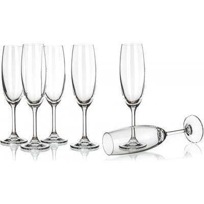 Banquet Crystal Leona flauta poháre na šampanské 210ml, 6ks