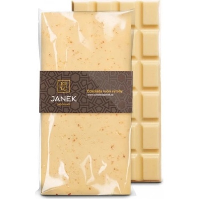 Čokoládovna Janek 38% bílá se solí 85 g