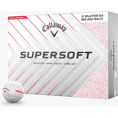 Callaway Supersoft Splatter 360 Blue červené 12 ks