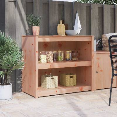 vidaXL Кухненски шкаф с рафт MEPPEL Кафяв дъб 106 x 55 x 92 cm (868164)