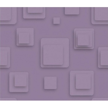 DIMEX ART s. r. o Луксозна флизелинова тапета лилави ретро квадрати