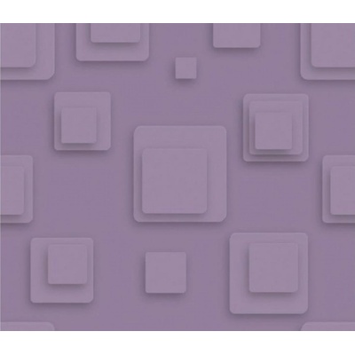 DIMEX ART Луксозна флизелинова тапета лилави ретро квадрати