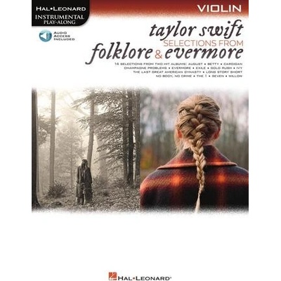 Taylor Swift Selections from Folklore Evermore noty pro housle Play-Along Book with Online Audio 1437992