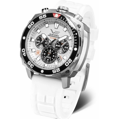 Vostok Europe VK67/650A722 Bílý silikonový řemínek