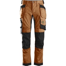 AllroundWork Snickers Workwear pracovní nohavice Stretch s PK hnědé
