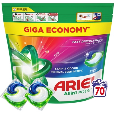 Ariel prací Kapsle All in1 Pods Color 70 PD
