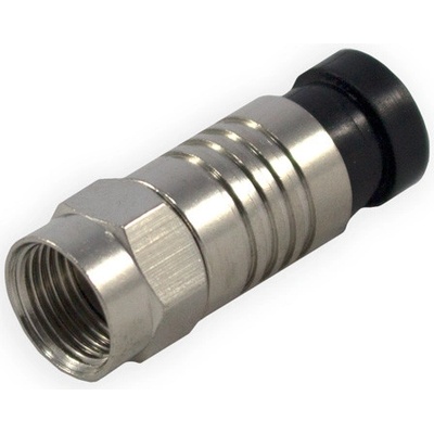 F 4,8 kompresné RG6 čierny 7,2mm -FFQ1A 2586