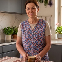 Evenit Kuchynská zástera šatová 3/4 bavlna 26