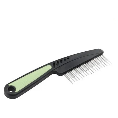 Ferplast Зелен метален гребен с къси и дълги въртящи се зъби - GRO 5794