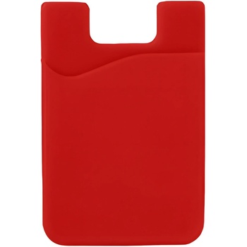 Izmael Налепващо калъфче за карти на задната страна на телефона - Червена kp29766 (29766)