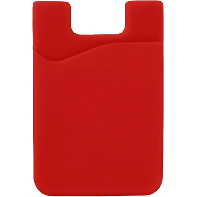 Izmael Налепващо калъфче за карти на задната страна на телефона - Червена kp29766 (29766)
