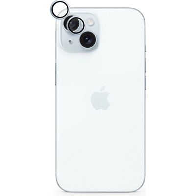 Epico hliníkové ochranné sklo na čočky fotoaparátu pro iPhone 15 / 15 Plus - modrá 81112151600001