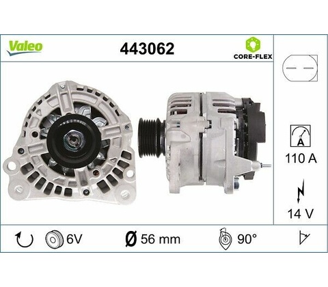 Alternátor VALEO CORE-FLEX 443062