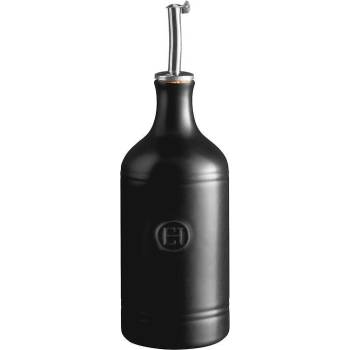 Emile henry (Франция) Керамична бутилка за олио emile henry oil cruet с дозатор - цвят трюфел (eh 0215-71)