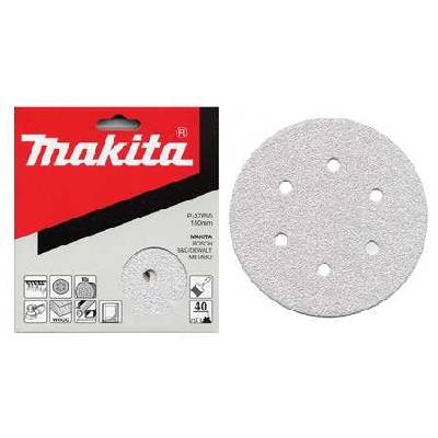 Шлайф хартия MAKITA Velcro 150 мм 6 отвора K60, 10 бр. P-37661 (P-37661)