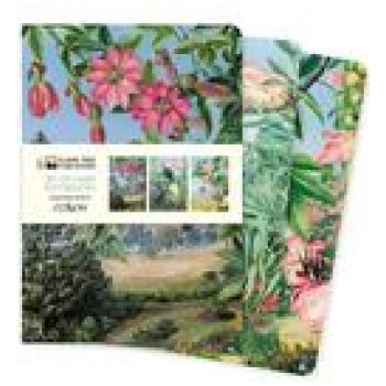 Flame Tree Publishing Kew Gardens: Marianne North Set of 3 Midi Notebooks