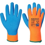 Portwest cold grip a145 / Зимни латексови ръкавици - оранжеви/сини m (a145oblm)