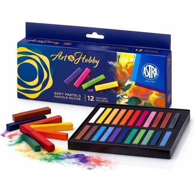 Art&Hobby suchý pastel hranatý 12 ks